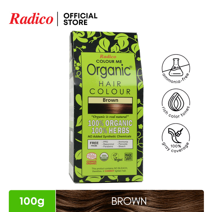 RADICO Organic Hair Color - Brown (100g)