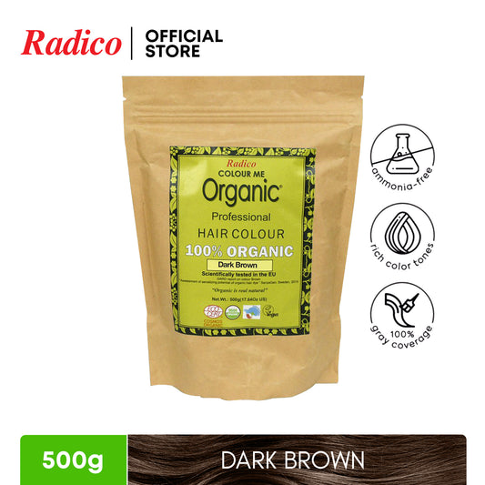 RADICO Organic Hair Color - Dark Brown (500g)