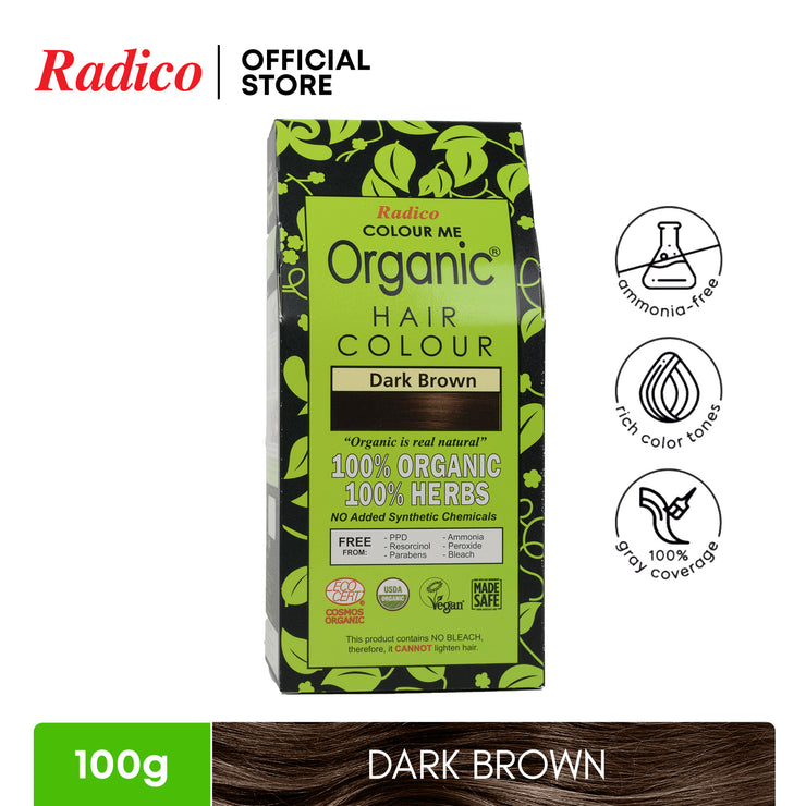 RADICO Organic Hair Color - Dark Brown (100g)