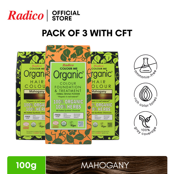 Radico Organic Hair Color Pack Of 2 + CFT 100G